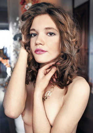 18 year old braces clad cutie Liza Rowe stripping naked if you please